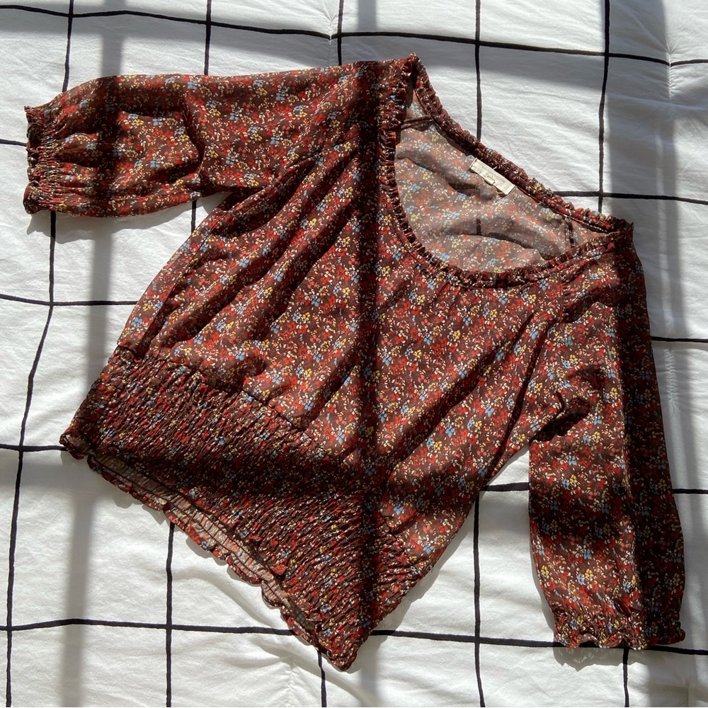 Flower Print Blouse